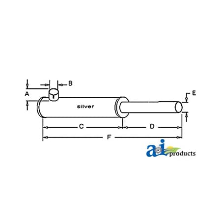 A & I Products Muffler 14.3" x6.2" x30.2" A-71136466